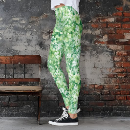 Groene St. Patrick's Day Shamrock en Klaver Leggings