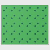 Groene St. Patrick's Day Stippen Aangepaste Kleur Cadeaupapier (Vlak)