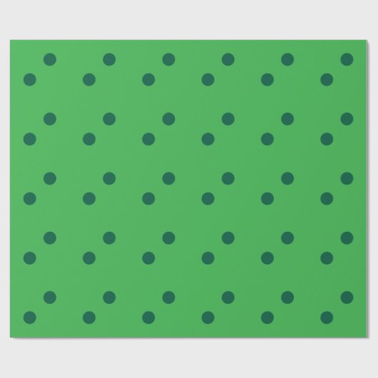 Groene St. Patrick's Day Stippen Aangepaste Kleur Cadeaupapier (Vlak)