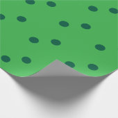Groene St. Patrick's Day Stippen Aangepaste Kleur Cadeaupapier (Hoek)