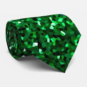 Groene St. Patrick's Day Verjaardag Trouw Glitter Stropdas