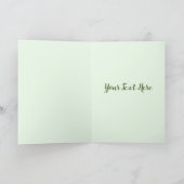 Groene St Patrick's Kat Liefhebbers Iers Kitten Feestdagen Kaart (Binnen)