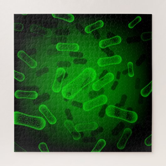 Groene staafvormige bacteriën legpuzzel (Verticaal)