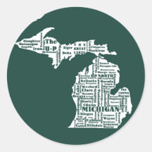 Groene staat van Michigan steden