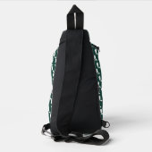 Groene staat van Michigan steden Sling Bag (Achterkant)