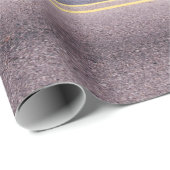 Groene staatsgreep op grijze asfaltweg cadeaupapier (Rol Hoek)