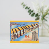 Groene stad NC Groet Ansichtkaart Briefkaart (Staand voorkant)