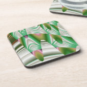 Groene Stalactieten in het Abstract Onderzetter (Linkerzijde)