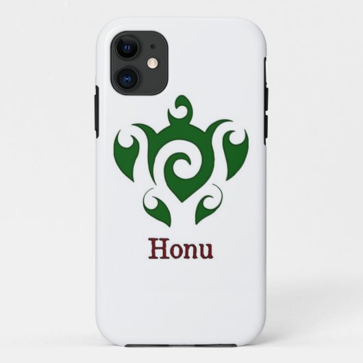 Groene stam Hawaiian Zee Turtle Hoesje-Mate iPhone Case-Mate iPhone Case (Achterkant)