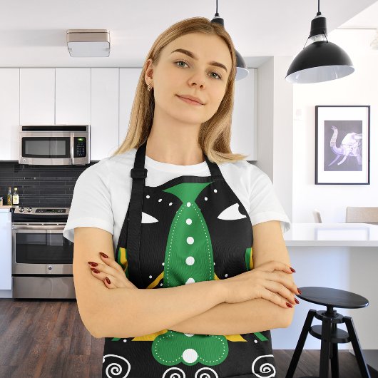 Groene stammenstam schort