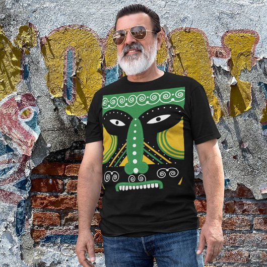 Groene stammenstam t-shirt