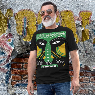 Groene stammenstam t-shirt