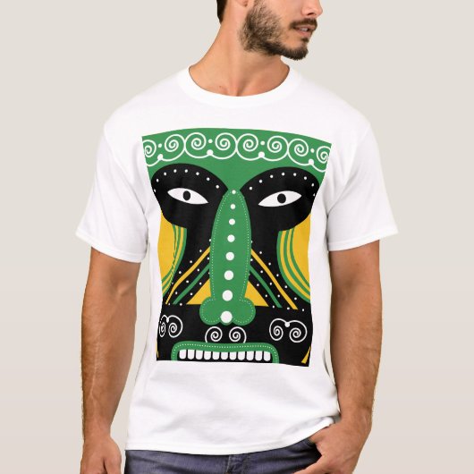 Groene stammenstam t-shirt (Voorkant)