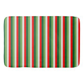 Groene, Star White en Red Clover Pinstripes Badmat (Voorkant)