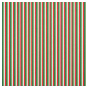 Groene, Star White en Red Clover Pinstripes Stof