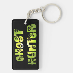 Groene Starburst Skulls Ghost Hunter sleutelketen Sleutelhanger