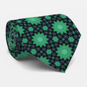 Groene Starburst stropdas (Opgerold)