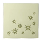 Groene Starbursts uit de middeleeuwen Tegeltje (Voorkant)