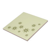 Groene Starbursts uit de middeleeuwen Tegeltje (Zijkant)