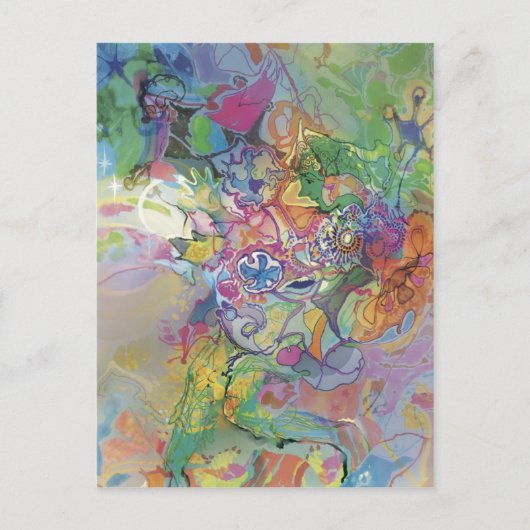 Groene Starlight~ Briefkaart (Voorkant)
