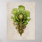 Groene Steampunk sla muurkunst, keuken Poster (Voorkant)
