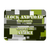 Groene stedelijke camo-sluis in Load Dishwasher Magneet (Horizontaal)