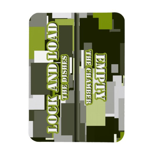 Groene stedelijke camo-sluis in Load Dishwasher Magneet (Verticaal)