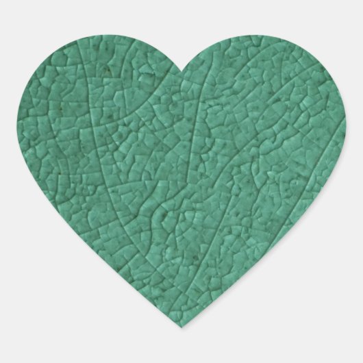 Groene steenscheuren hart sticker (Voorkant)