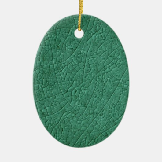 Groene steenscheuren keramisch ornament (Voorkant)