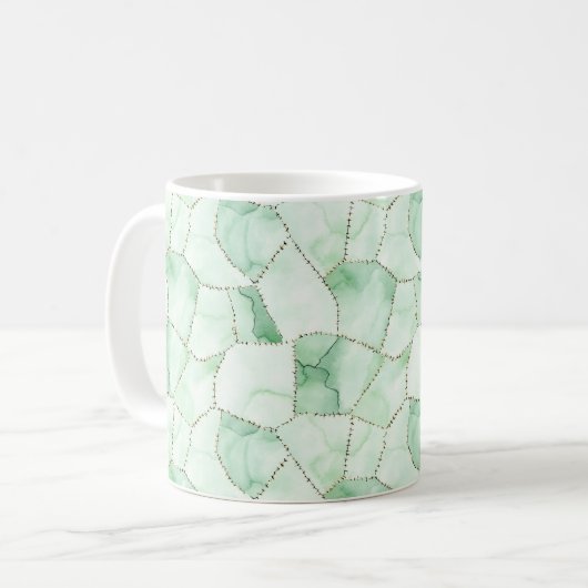 Groene Steken Koffiemok (Voorkant links)