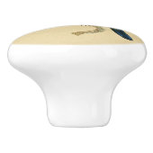  groene stekker voor trekvogels keramische knop (Zijkant)