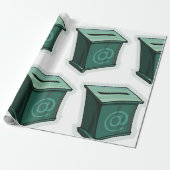 Groene Stembus Cadeaupapier (Uitgerold)