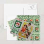 Groene stempels briefkaart (Voorkant / Achterkant)