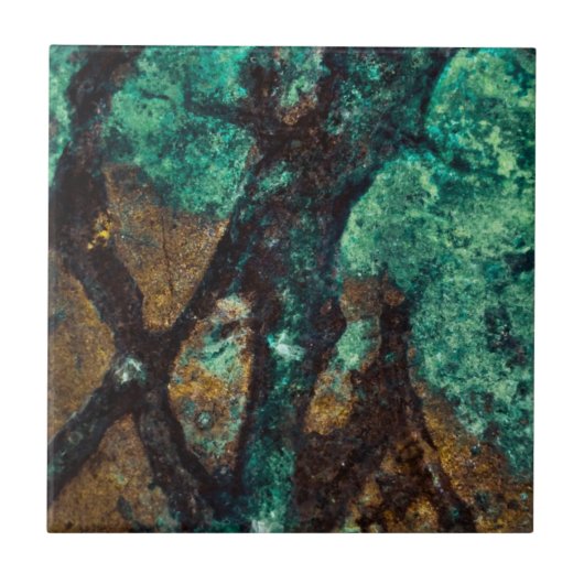 groene stenen Tegel Tegeltje (Voorkant)