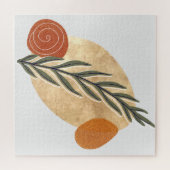 Groene Stengel Boho Legpuzzel (Horizontaal)