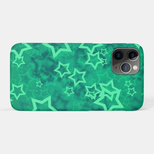 Groene Ster Case-Mate iPhone Case (Achterkant (horizontaal))