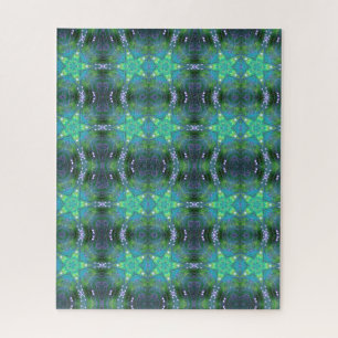 Groene ster geometrische 520-delige legpuzzel