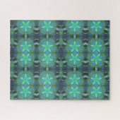 Groene ster geometrische 520-delige legpuzzel (Horizontaal)