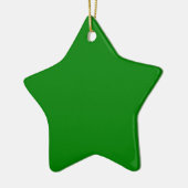 Groene Ster Keramisch Ornament (Links)