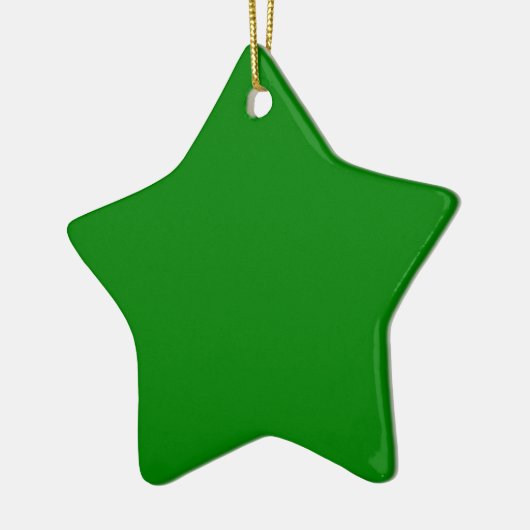 Groene Ster Keramisch Ornament (Links)