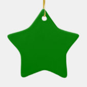 Groene Ster Keramisch Ornament (Achterkant)
