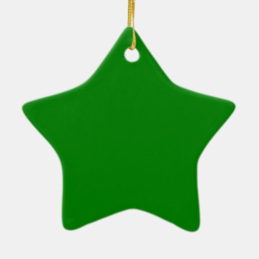 Groene Ster Keramisch Ornament (Achterkant)