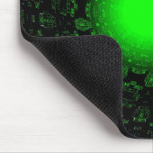 Groene Ster Mousepad Muismat (Hoek)