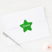 Groene ster Sticker (Envelop)