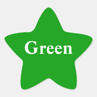 Groene ster Sticker