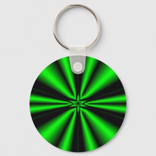 groene ster van hoop sleutelhanger (Voorkant)