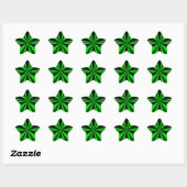 groene ster van hoop sticker (Vel)
