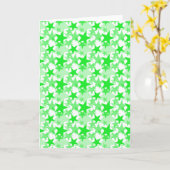 Groene sterren 3 kaart (Gele Bloem)