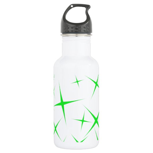 groene sterren 4 waterfles (Voorkant)