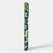 Groene sterren Bloemenpatroon Case-Mate iPhone Case (Achterkant / Rechts)